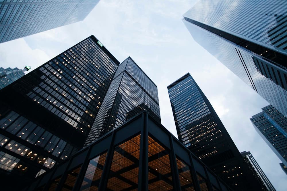 A modern city skyline