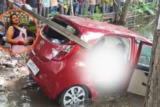 कार-चलाना-सीख-रही-थी-महिला,-ब्रेक-की-जगह-दब-गया-एक्सीलेटर,-तालाब-में-डूबने-से-दर्दनाक-मौत