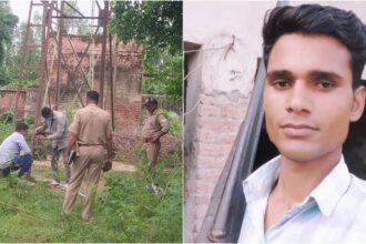 बरेली के इटौरिया गांव के प्राथमिक स्वास्थ्य केंद्र में डी फार्मा छात्र की संदिग्ध मौत के बाद जांच करती पुलिस