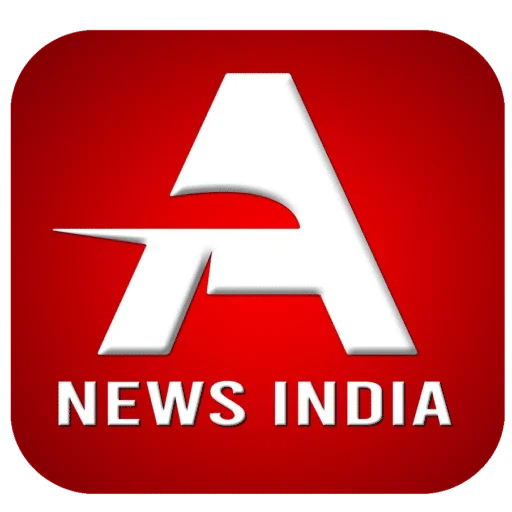 News India app icon with a white stylized 'A' on a red rounded square background