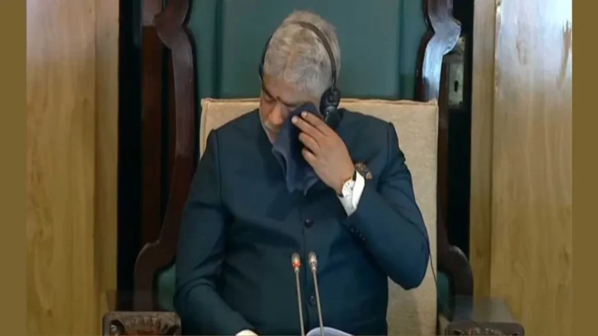 तेलंगाना विधानसभा में रो पड़े स्पीकर गड्डम प्रसाद, CM रेवंत ने बताया ‘काला दिन’; BRS के दो MLC गिरफ्तार