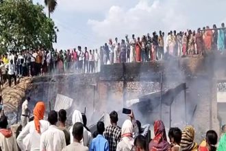 Massive fire in Rohtas Bihar