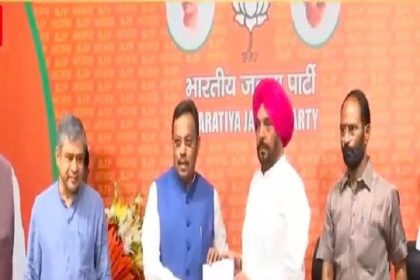 Tejinder Singh Bittu and Karamjit Kaur join BJP