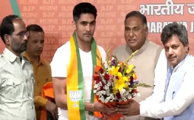 boxer Vijender Singh joined BJP today