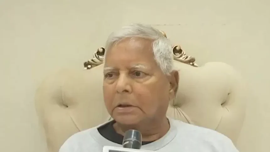 RJD chief Lalu Yadav launched a scathing attack on BJP
