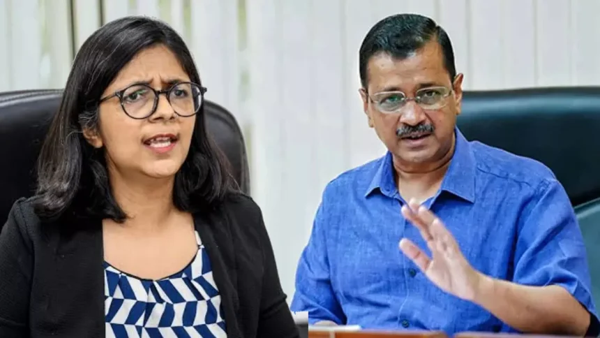 swati maliwal with arvind kejriwal