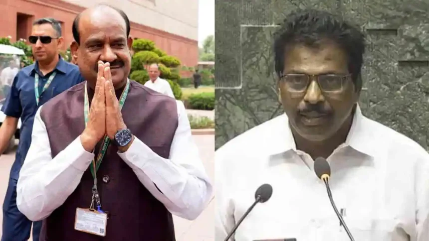 K. Suresh is the opposition candidate against Om Birla