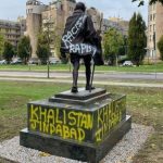 Khalistan supporters damaged the statue of Mahatma Gandhi in Italy