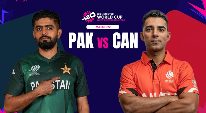 Pakistan match against Canada in T20 WC