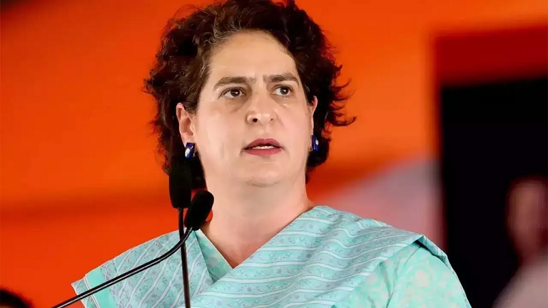 Priyanka Gandhi targets the central government