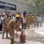 Raebareli Collectorate premises reverberated with the sirens of fire fighting vehicles