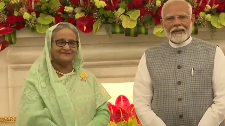 Sheikh Hasina became the first foreign guest to visit India after the formation of the government