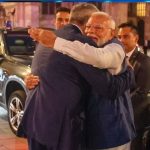 Austrian Chancellor Nehammer PM Modi hugging each other