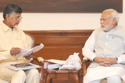 Chandrababu Naidu with PM Modi