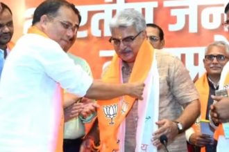 Former MP High Court judge Rohit Arya joined BJP
