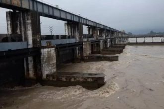 Gandak-Kosi river swelled