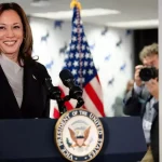 Kamala Harris attacks while addressing a campaign rally