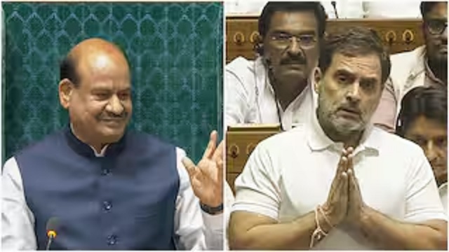 Lok Sabha speaker interrupted Rahul Gandhi several times