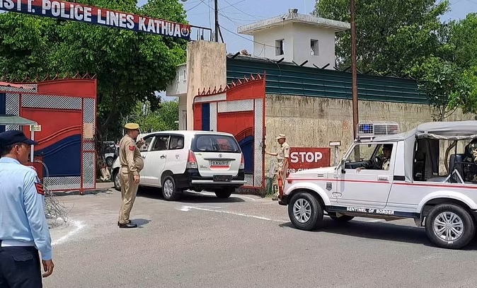 Meeting of DGPs of J&K and Punjab in Kathua