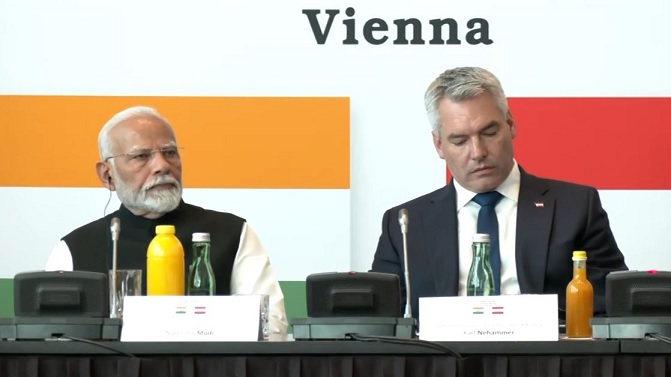 PM Modi Press Meet in Vienna