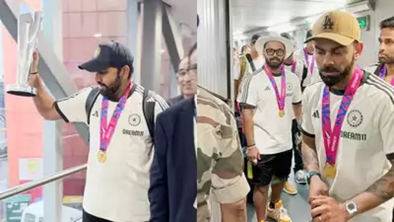 Team India Champions Arrival