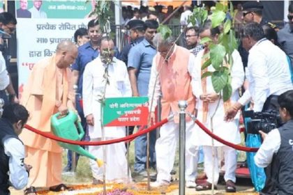 CM Yogi started plantation public campaign