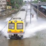 water on railway track