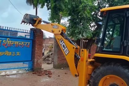 Bulldozer action taken against a close aide of the rape accused in Kannauj