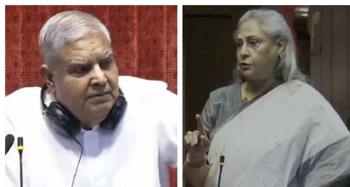 Chairman jagdeep Dhankhar gets angry at Jaya Bachchan