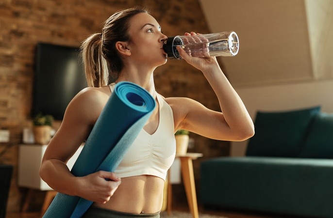 If you also drink water immediately after exercise