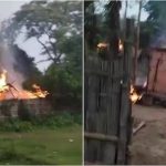 Meitei family house burnt down in Jiribam manipur