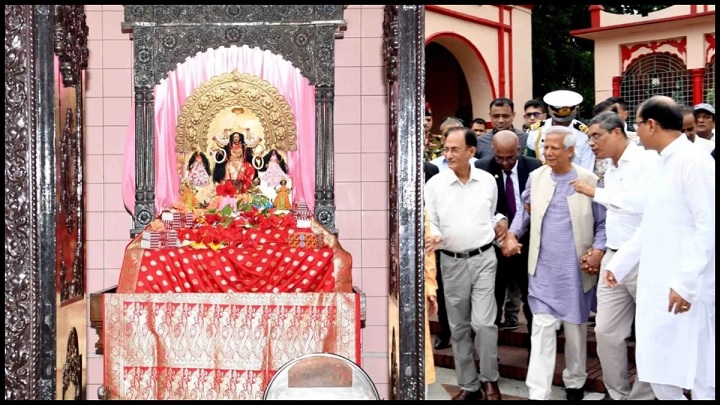 Mohammad Yunus reached Dhaka Dhakeshwari temple