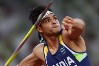 Neeraj Chopra's first throw was far from qualifying mark