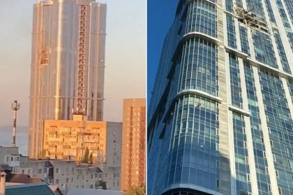 Ukraine's attack on the tallest building in Saratov Russia