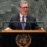 British Prime Minister Keir Starmer at the UN