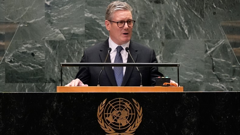 British Prime Minister Keir Starmer at the UN