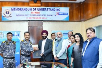 HDFC Bank signed MoU with Indian Coast Guard