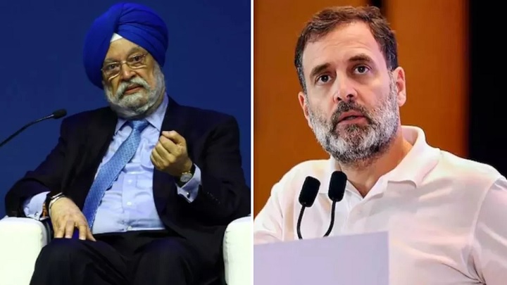 Hardeep Puri gets angry at Congress leader