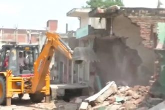 On the orders of the High Court in UP the bulldozer roared