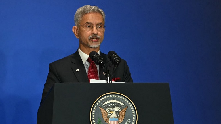 S.Jaishankar speaking at the Asia Society Policy Institute in New York