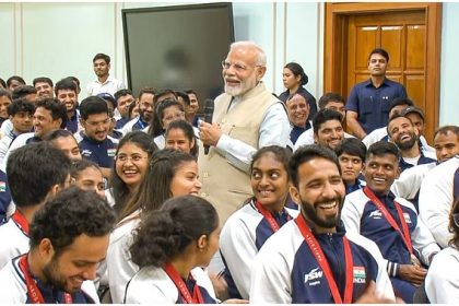 para athletes meeting with Prime Minister Modi