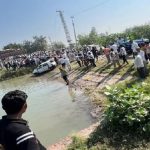 Car lost control and fell into a canal in kaithal Haryana