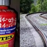 Fire extinguisher found again on railway line in UP