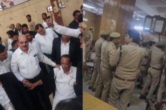 Ghaziabad police chased lawyers out of court