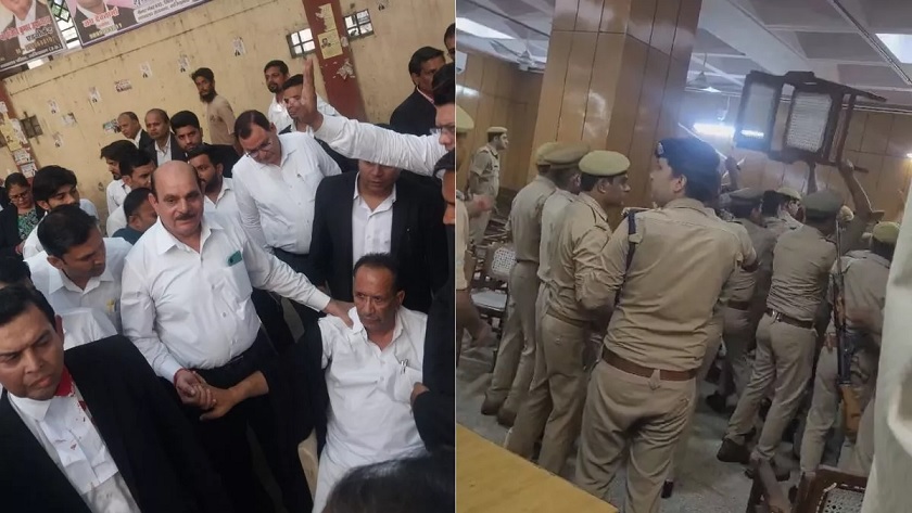 Ghaziabad police chased lawyers out of court