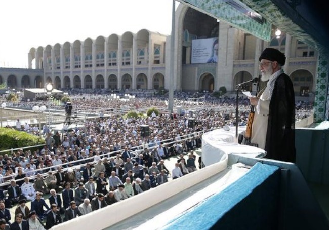 Iran's supreme leader Khamenei gave an open threat