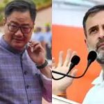 Kiren Rijiju takes a dig at Rahul Gandhi regarding Hindus