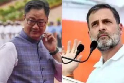 Kiren Rijiju takes a dig at Rahul Gandhi regarding Hindus