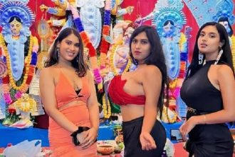 Kolkata models in Durga Puja