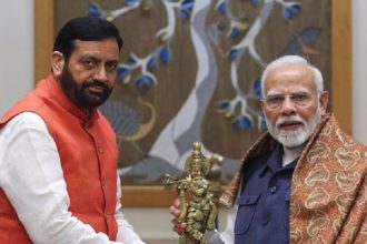 The swearing-in ceremony of the new government in Haryana